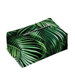 Tropical Palm Leaf Print Rectangle Tissue Box Cover