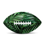 Tropical Palm Leaf Print Rugby Ball