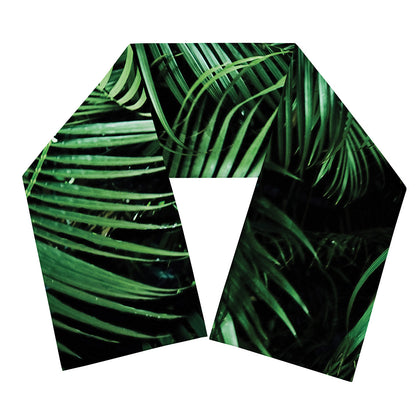 Tropical Palm Leaf Print Scarf