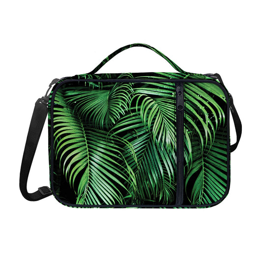 Tropical Palm Leaf Print Shoulder Strap Bible Bag