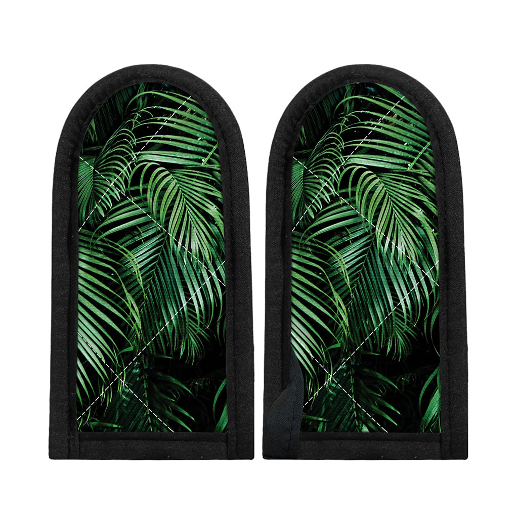 Tropical Palm Leaf Print Skillet Handle Cover