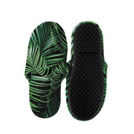 Tropical Palm Leaf Print Slippers