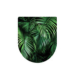 Tropical Palm Leaf Print Toilet Lid Cover