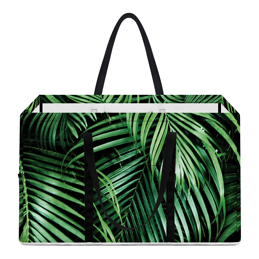 Tropical Palm Leaf Print Utility Tote Bag