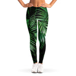 Tropical Palm Leaf Print Women's Leggings