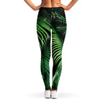 Tropical Palm Leaf Print Women's Leggings