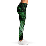 Tropical Palm Leaf Print Women's Leggings