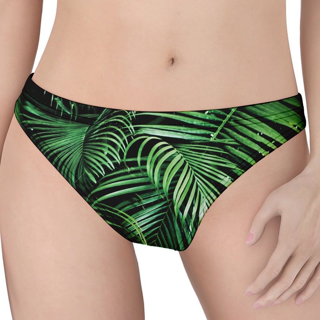 Tropical Palm Leaf Print Women's Thong
