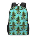 Tropical Palm Tree Pattern Print 17 Inch Backpack