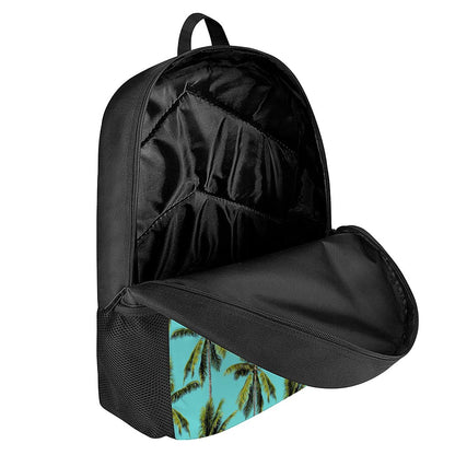 Tropical Palm Tree Pattern Print 17 Inch Backpack