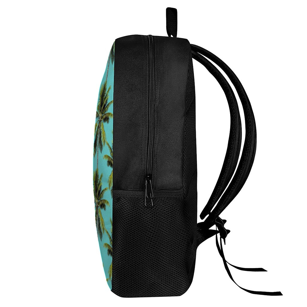 Tropical Palm Tree Pattern Print 17 Inch Backpack