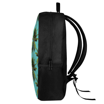 Tropical Palm Tree Pattern Print 17 Inch Backpack