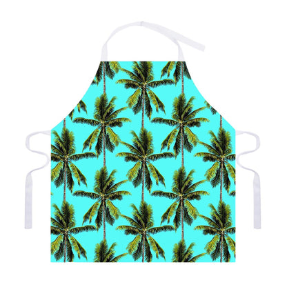 Tropical Palm Tree Pattern Print Adjustable Apron
