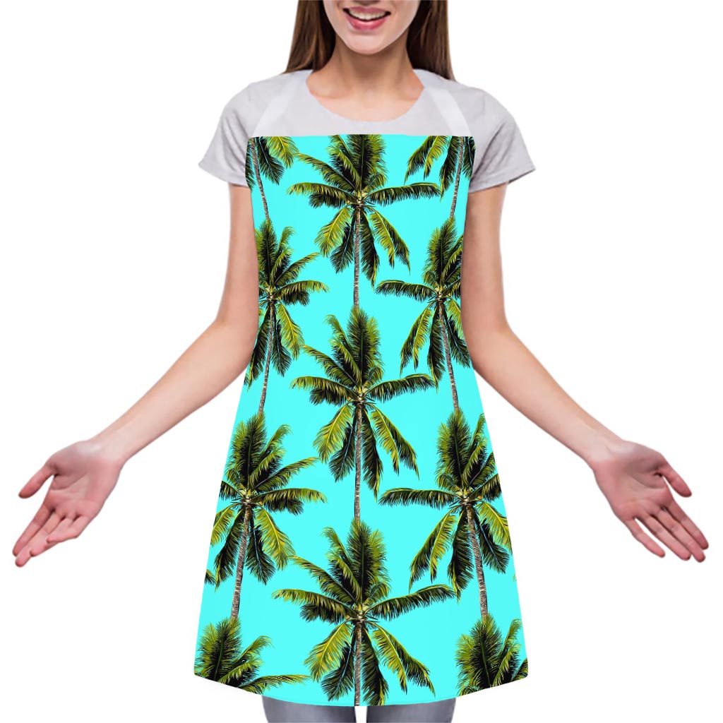 Tropical Palm Tree Pattern Print Adjustable Apron