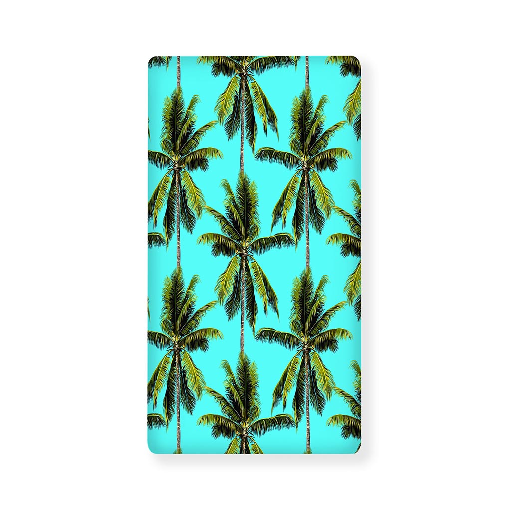 Tropical Palm Tree Pattern Print Baby Crib Sheet