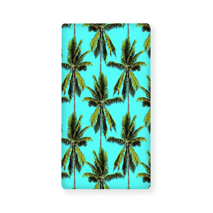 Tropical Palm Tree Pattern Print Baby Crib Sheet