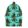 Tropical Palm Tree Pattern Print School Backpack