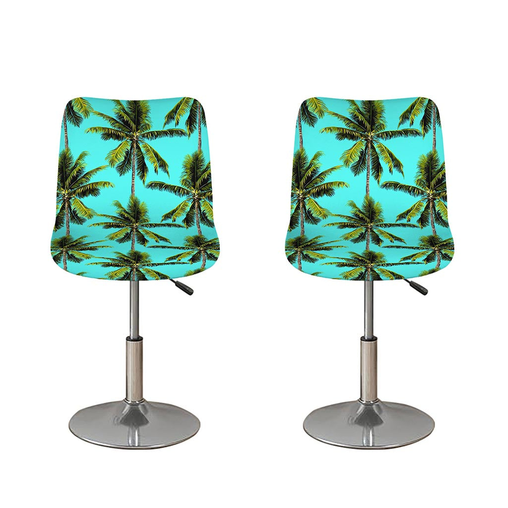 Tropical Palm Tree Pattern Print Bar Stool Covers