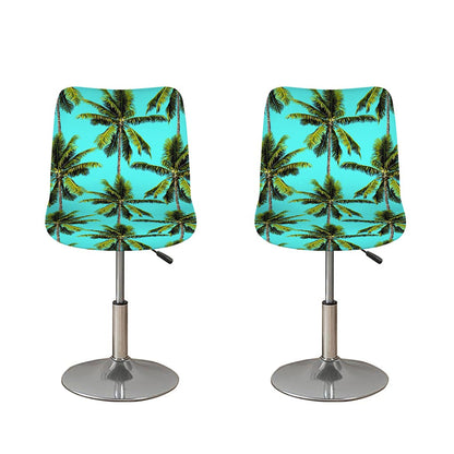 Tropical Palm Tree Pattern Print Bar Stool Covers