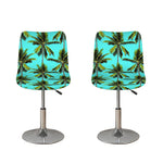 Tropical Palm Tree Pattern Print Bar Stool Covers