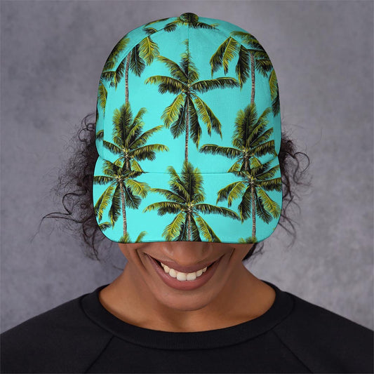 Tropical Palm Tree Pattern Print Baseball Cap