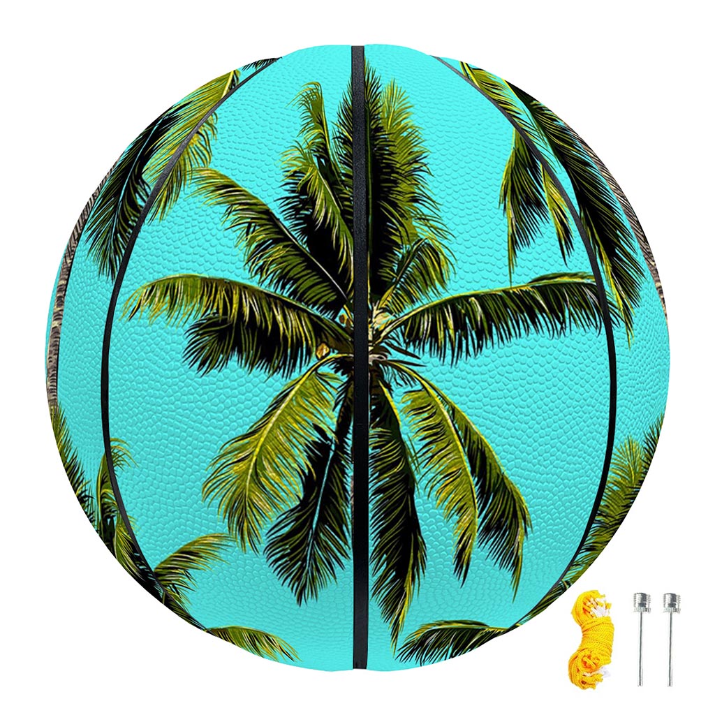 Tropical Palm Tree Pattern Print Basketball