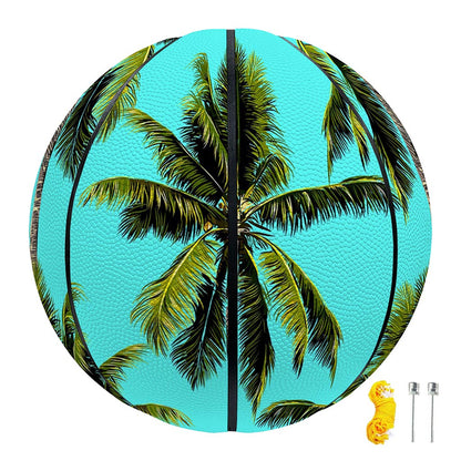 Tropical Palm Tree Pattern Print Basketball