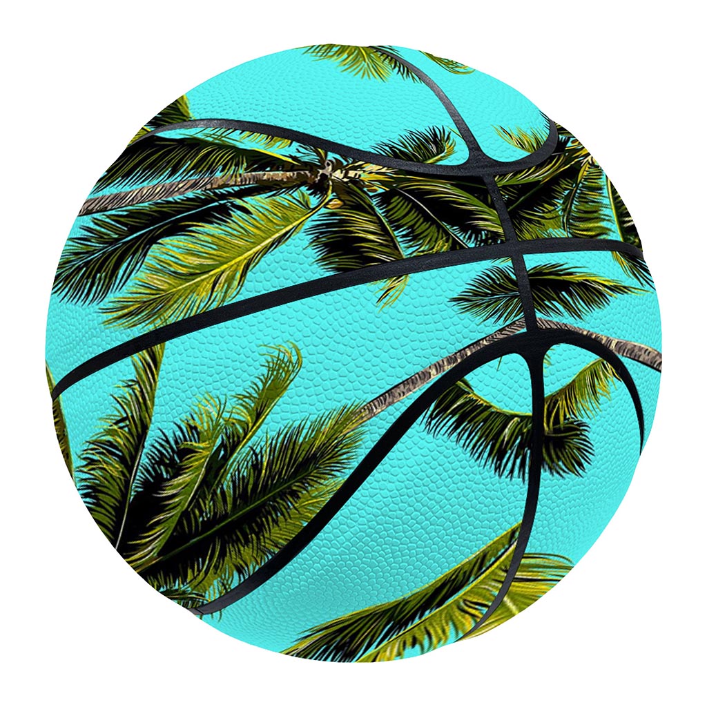 Tropical Palm Tree Pattern Print Basketball