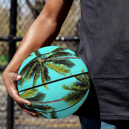 Tropical Palm Tree Pattern Print Basketball