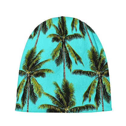 Tropical Palm Tree Pattern Print Beanie