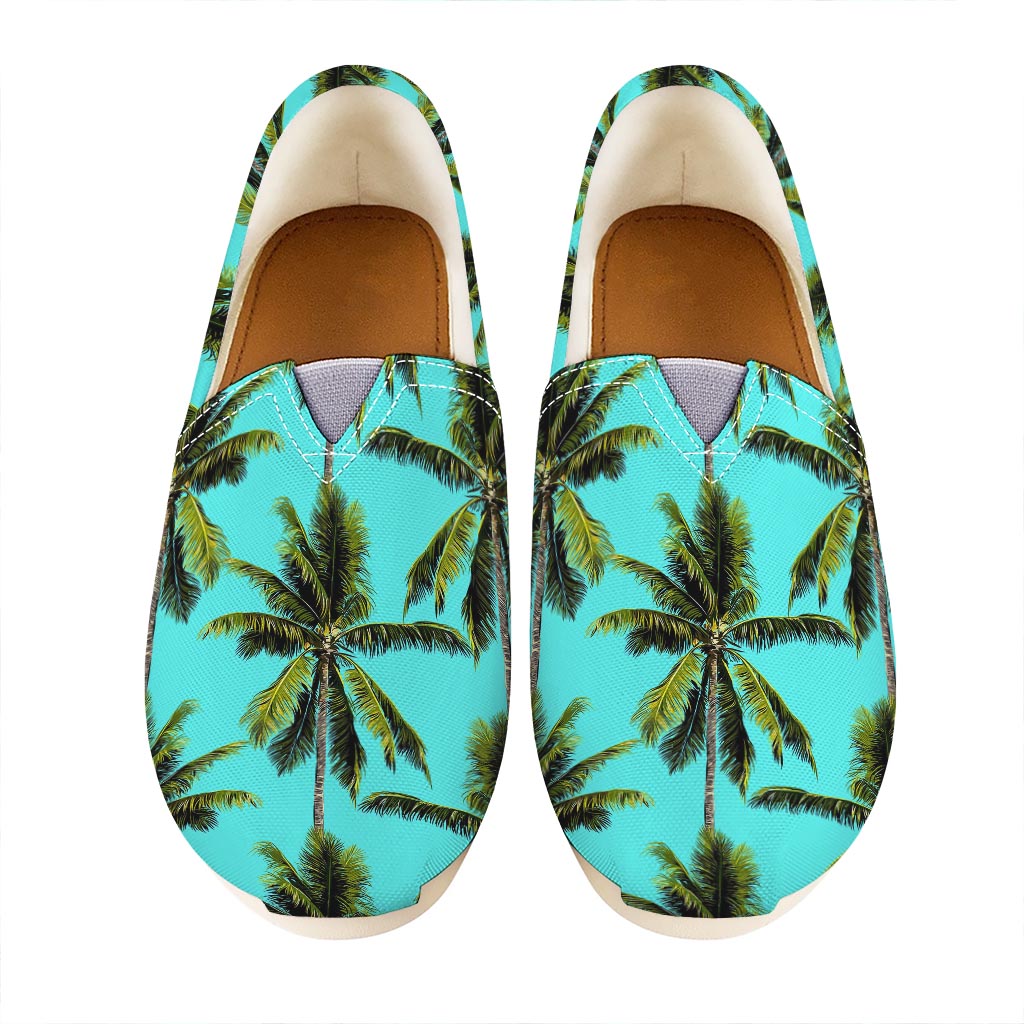 Tropical Palm Tree Pattern Print Casual Shoes