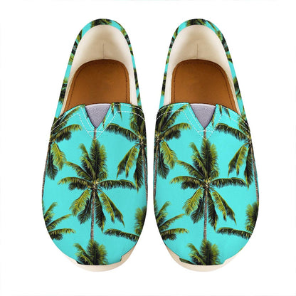 Tropical Palm Tree Pattern Print Casual Shoes
