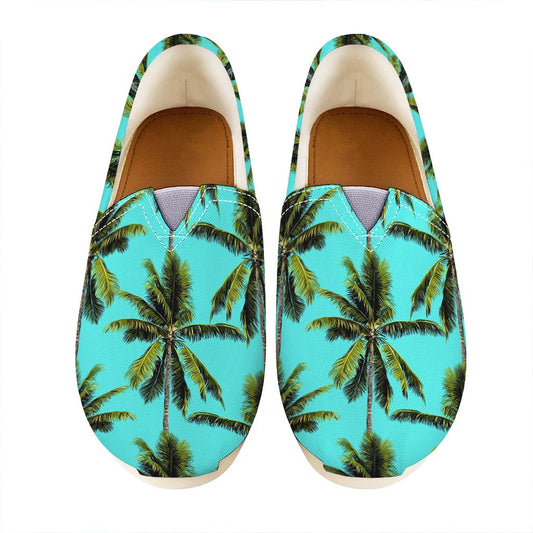 Tropical Palm Tree Pattern Print Casual Shoes