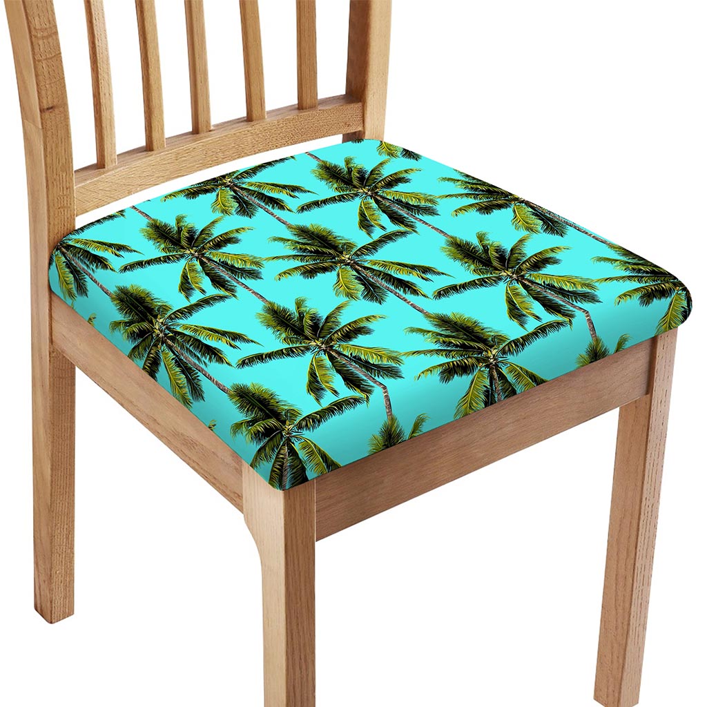 Tropical Palm Tree Pattern Print Chair Cushion Cover