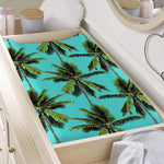 Tropical Palm Tree Pattern Print Changing Pad Cover