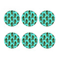 Tropical Palm Tree Pattern Print Coaster Set