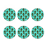 Tropical Palm Tree Pattern Print Coaster Set