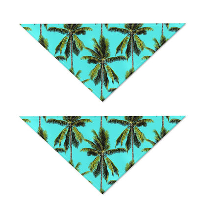 Tropical Palm Tree Pattern Print Dog Bandana