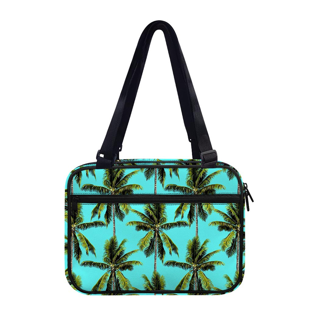 Tropical Palm Tree Pattern Print Double Strap Bible Bag