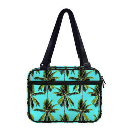 Tropical Palm Tree Pattern Print Double Strap Bible Bag