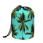 Tropical Palm Tree Pattern Print Drawstring Makeup Bag