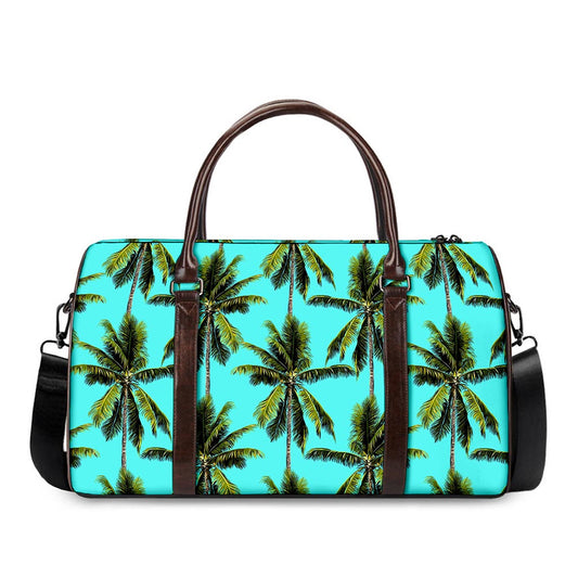 Tropical Palm Tree Pattern Print Duffle Bag
