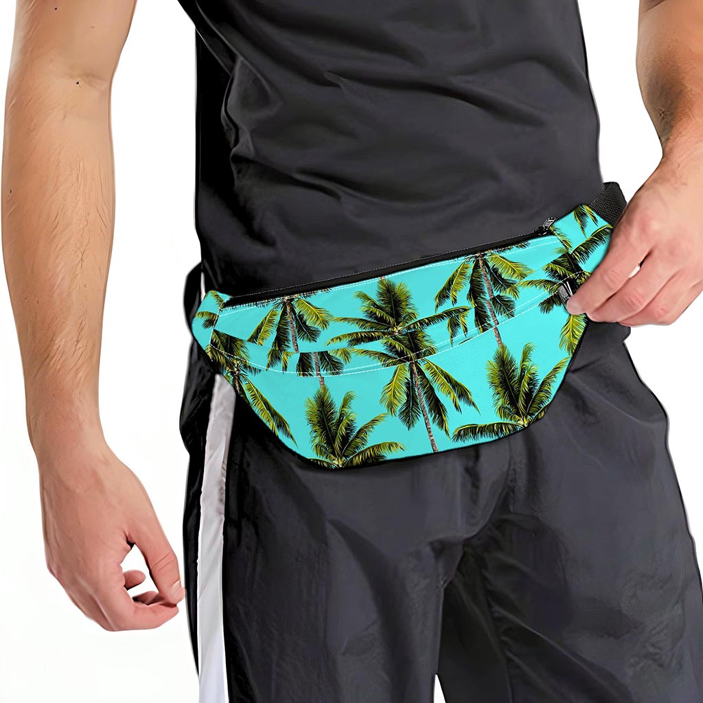 Tropical Palm Tree Pattern Print Fanny Pack