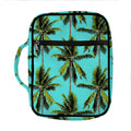 Tropical Palm Tree Pattern Print Front Pocket Bible Bag
