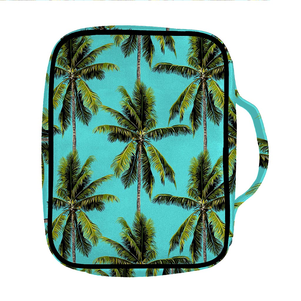 Tropical Palm Tree Pattern Print Front Pocket Bible Bag