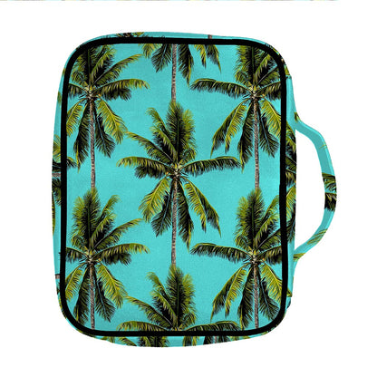 Tropical Palm Tree Pattern Print Front Pocket Bible Bag
