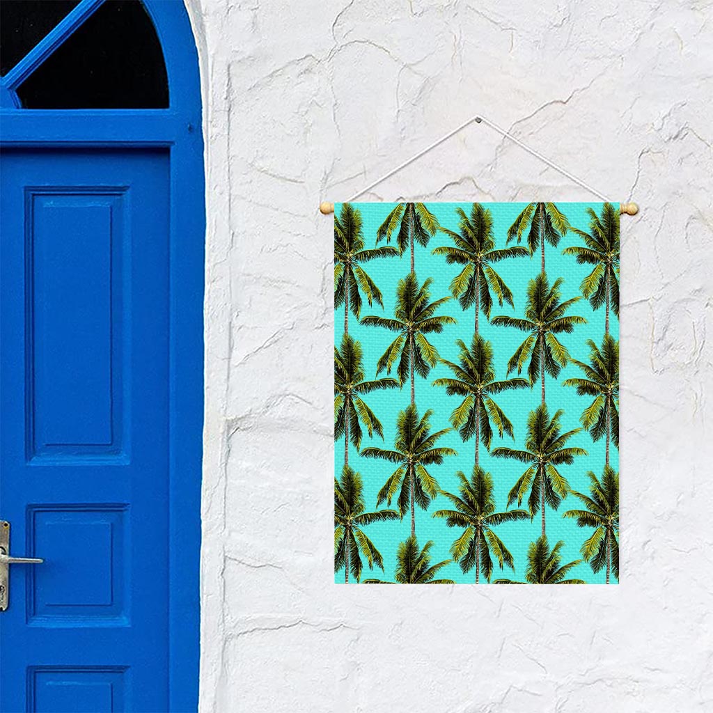 Tropical Palm Tree Pattern Print Garden Flag