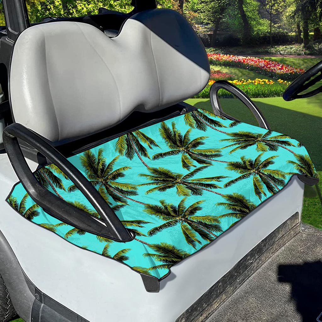 Tropical Palm Tree Pattern Print Golf Cart Seat Cover