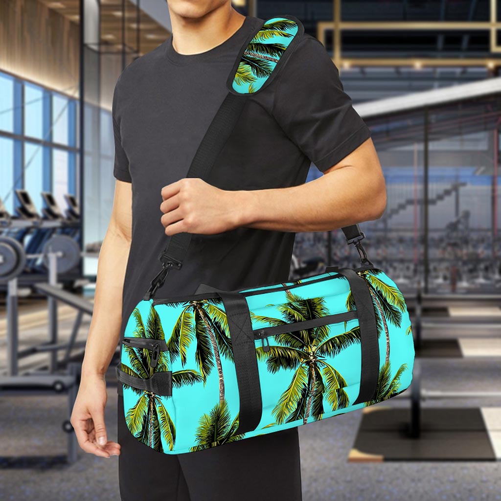 Tropical Palm Tree Pattern Print Gym Bag