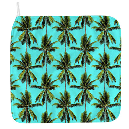 Tropical Palm Tree Pattern Print Hand Towel